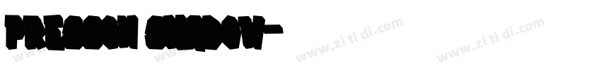 Presson Shadow字体转换